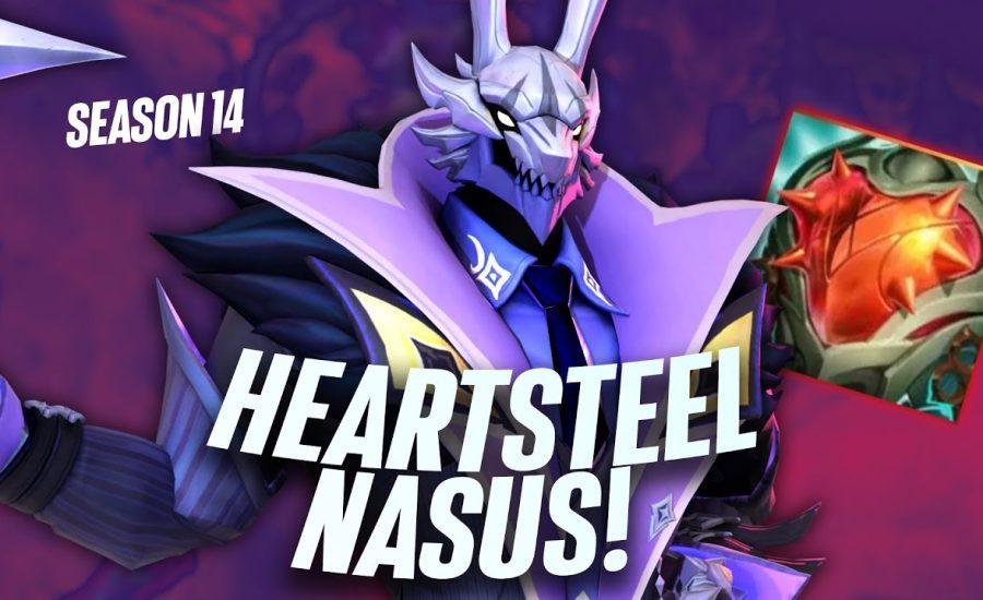 Heartsteel Nasus does some INSANE damage! S14 Nasus build | Carnarius | League of Legends