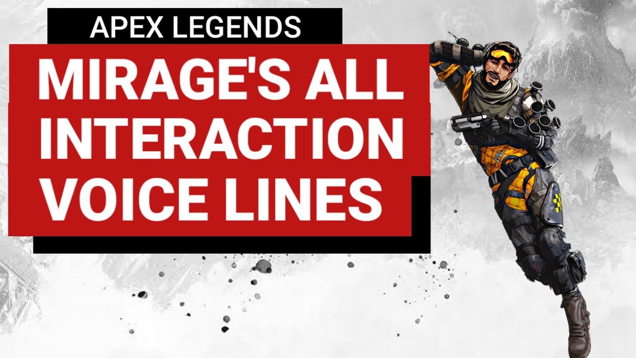 Mirage All Interaction Voice Lines | Apex Legends