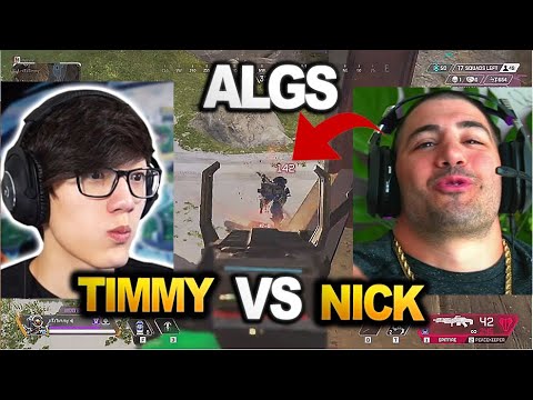 Nickmercs Team wiped iiTzTimmy team IN ALGS tournament !!  ( apex legends )