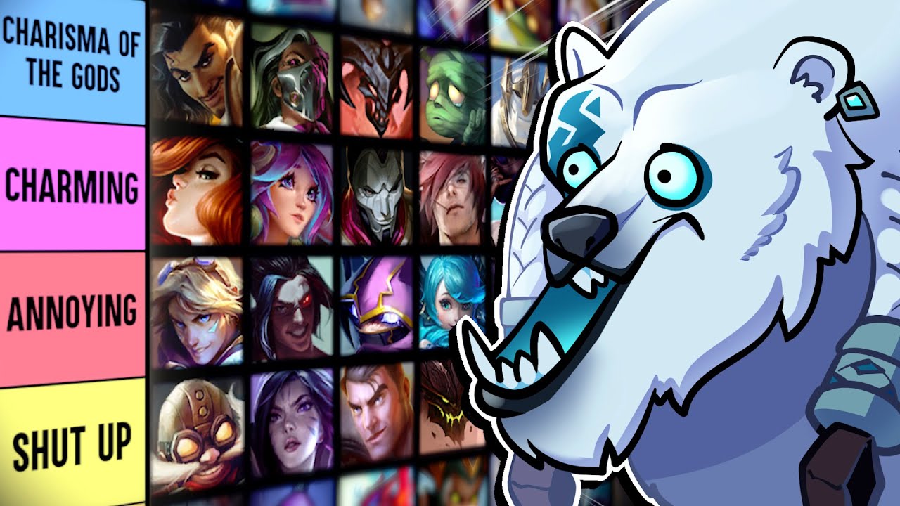 Ranking Every League of Legends Champion based on their PERSONALITY