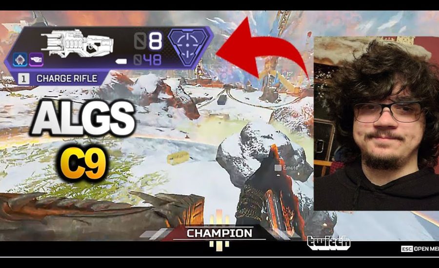 TSM Albralelie shows How to use the Charge Rifle in algs tournament !! ( apex legends )