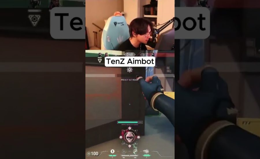 TenZ Uses AIMBOT to ACE The Round.. | #valorant #valorantclips