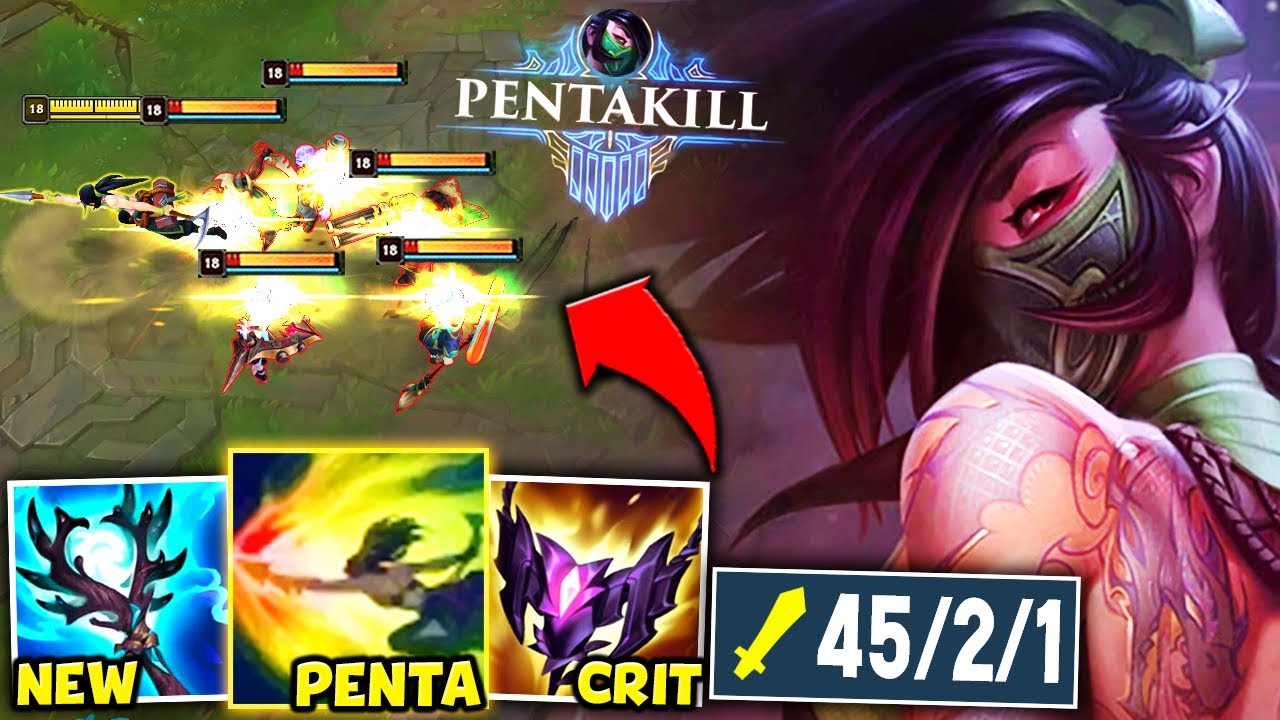 WHEN FULL AP AKALI DROPS 45 KILLS (INSTANT PENTA) - League of Legends