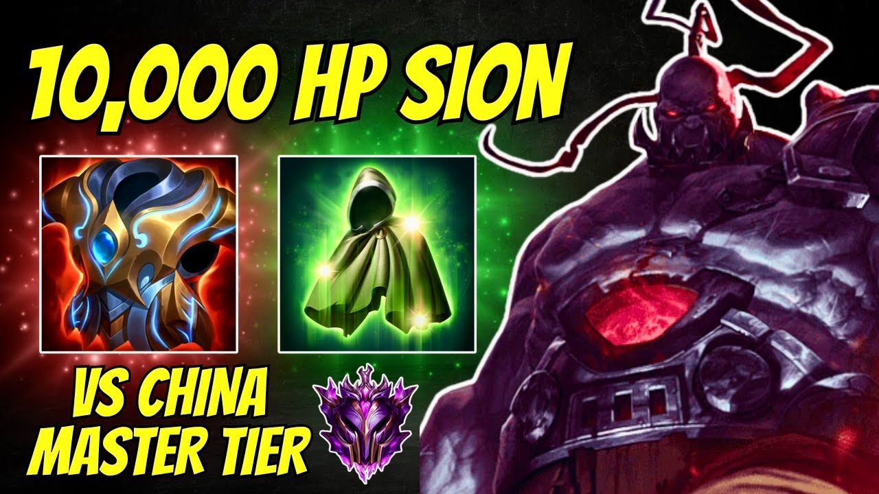 Wild Rift - 10,000 HP SION VS CHINA MASTER TIER - Road to Rank 1