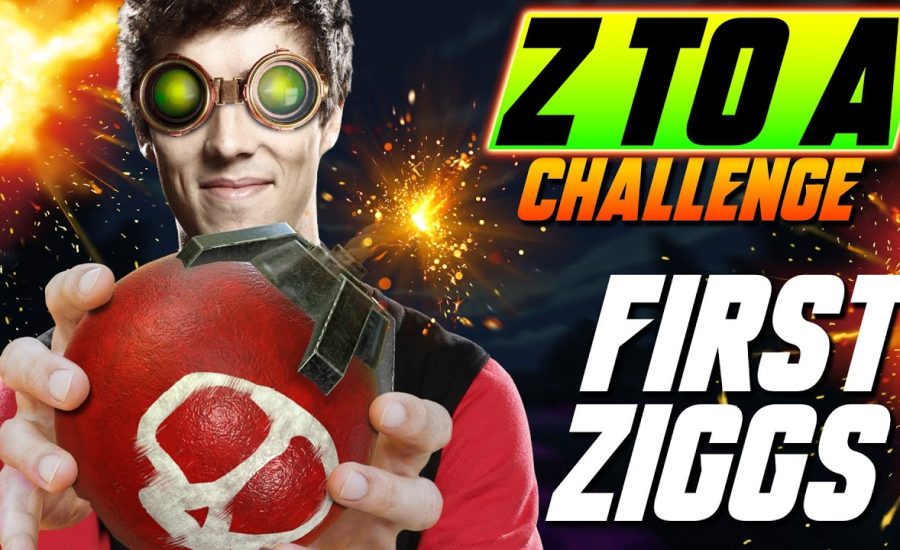 Z to A CHALLENGE: First ZIGGS GAME! - League of Legends - Grubby