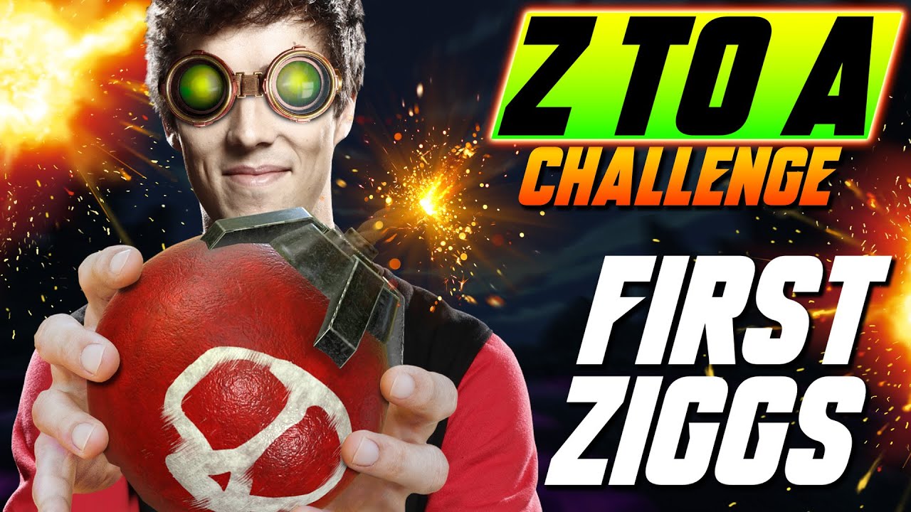 Z to A CHALLENGE: First ZIGGS GAME! - League of Legends - Grubby