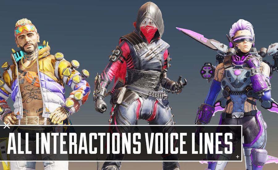 NEW Wraith Mirage Valkyrie and Ash Interactions Voice Lines - Apex Legends