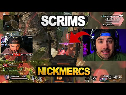 NICKMERCS team played ALGS Scrims now algs is coming !! 5 GAME ( apex legends )