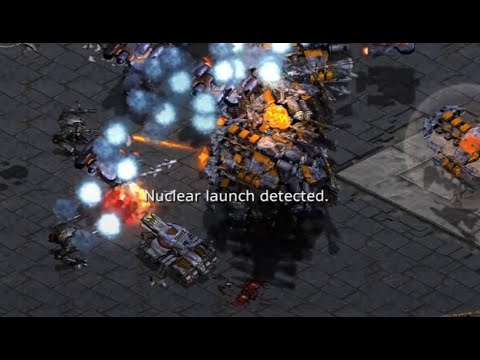 NUKES! 8-player FFA TvTvTvTvPvPvZvZ - StarCraft - Brood War REMASTERED 2023