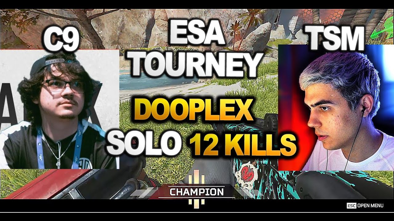 TSM Imperialhal Team !!  Dooplex's team dominated ESA Tournament  with 18 Kills !! ( apex legends )