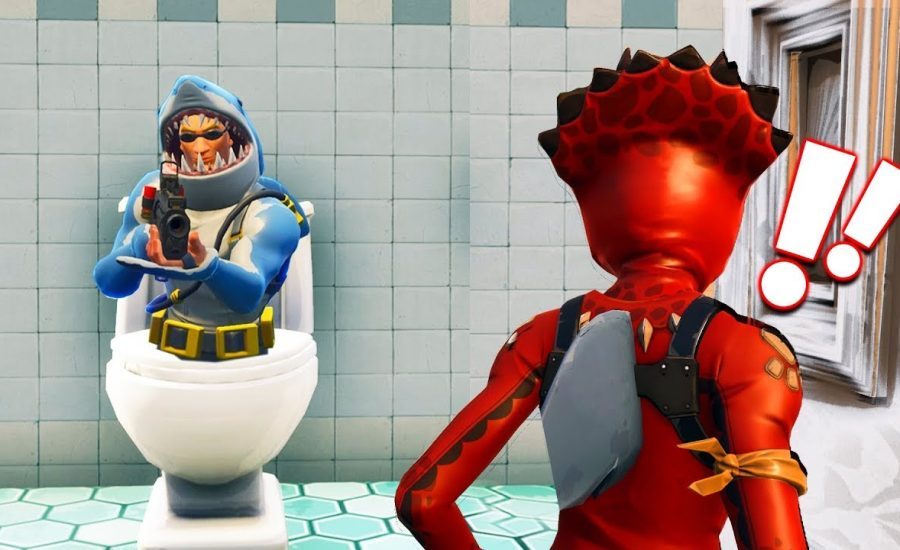 BEWARE OF TOILET SHARKS in Fortnite Battle Royale