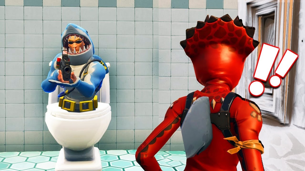 BEWARE OF TOILET SHARKS in Fortnite Battle Royale