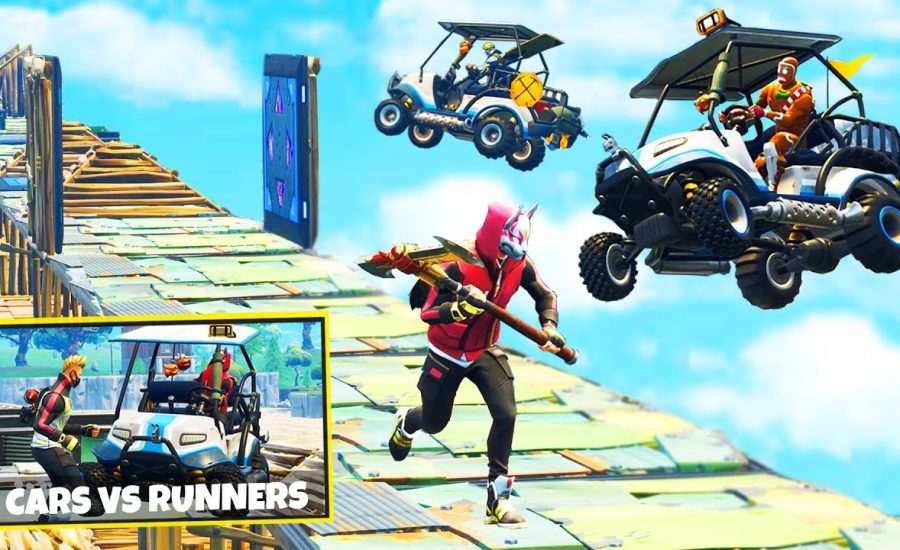 CARTS vs RUNNERS Custom Gamemode in Fortnite Battle Royale