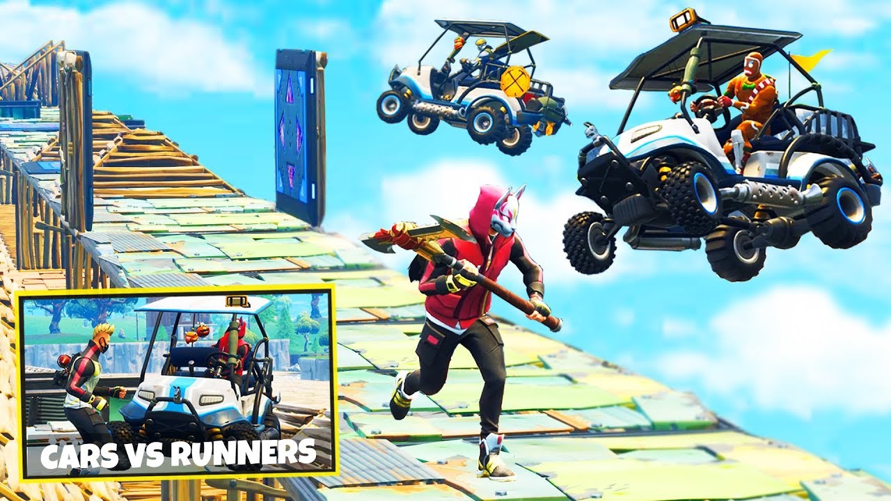 CARTS vs RUNNERS Custom Gamemode in Fortnite Battle Royale