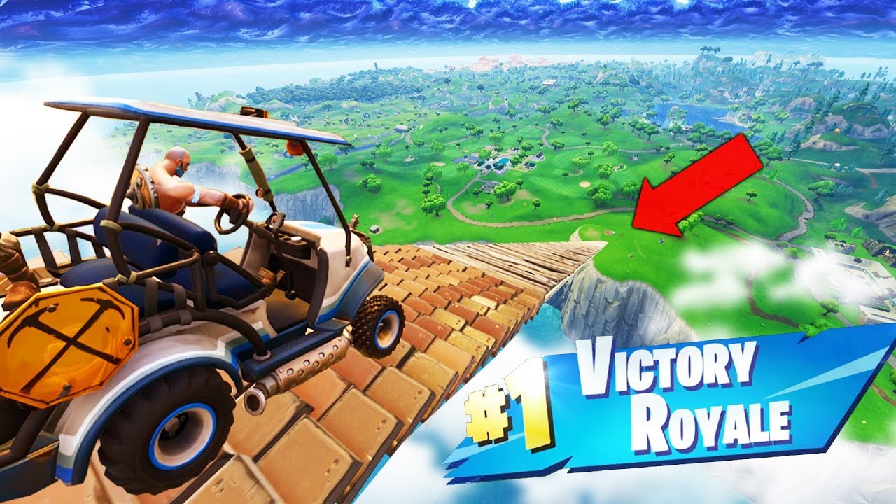 GOLF KART JUMP from MAX HEIGHT in Fortnite Battle Royale