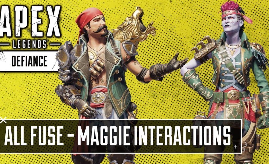 NEW Fuse And Maggie All Interactions Voice Lines - Apex Legends