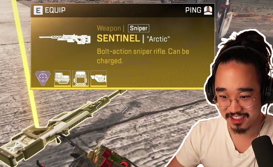 NEW SNIPER RIFLE! The SENTINEL. Is it any good? (Season 4 - Apex Legends)