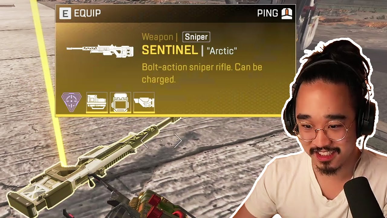 NEW SNIPER RIFLE! The SENTINEL. Is it any good? (Season 4 - Apex Legends)