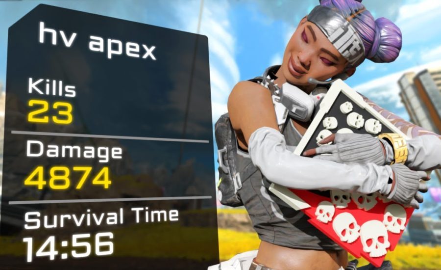 SOLO Lifeline 23 KILLS and 4K Intense Game Apex Legends Gameplay Season 15