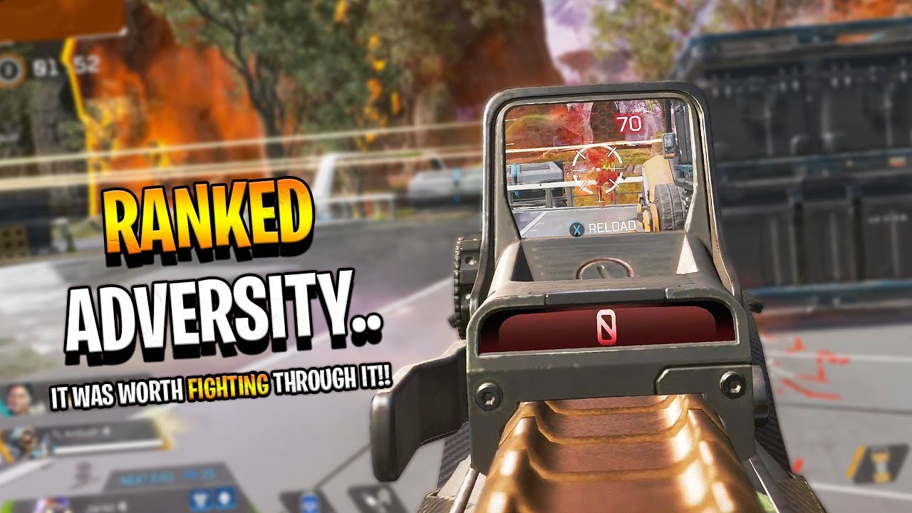 fighting through RANKED adversity.. (it was worth it) - Apex Legends