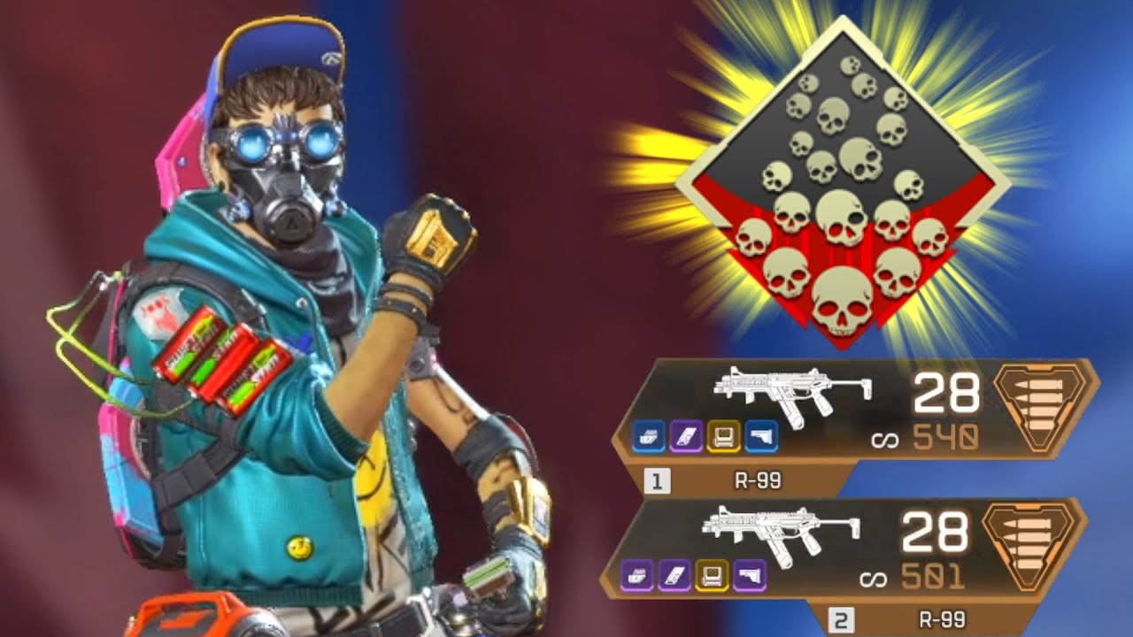 finally, 20 kills with octanes DUAL R99 BUFF in Apex Legends