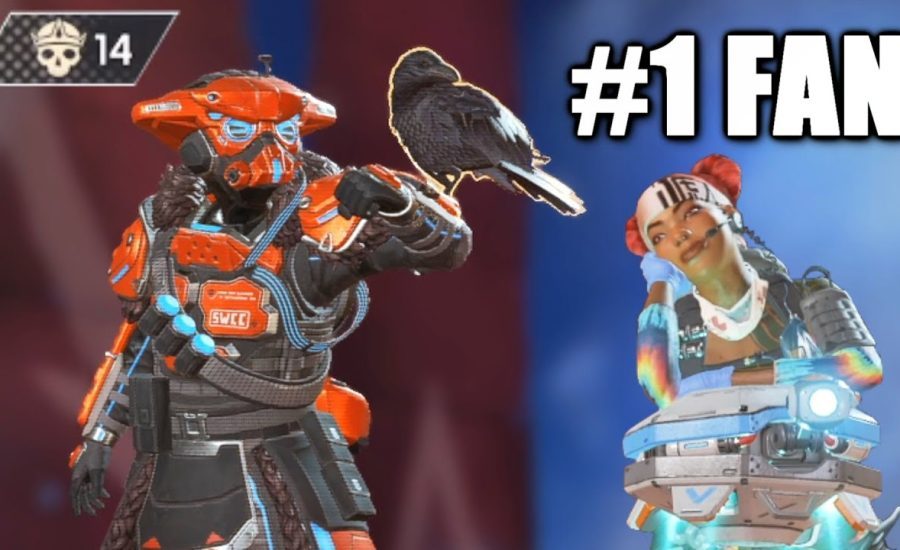 no one fans over Bloodhound as much as this player in apex legends