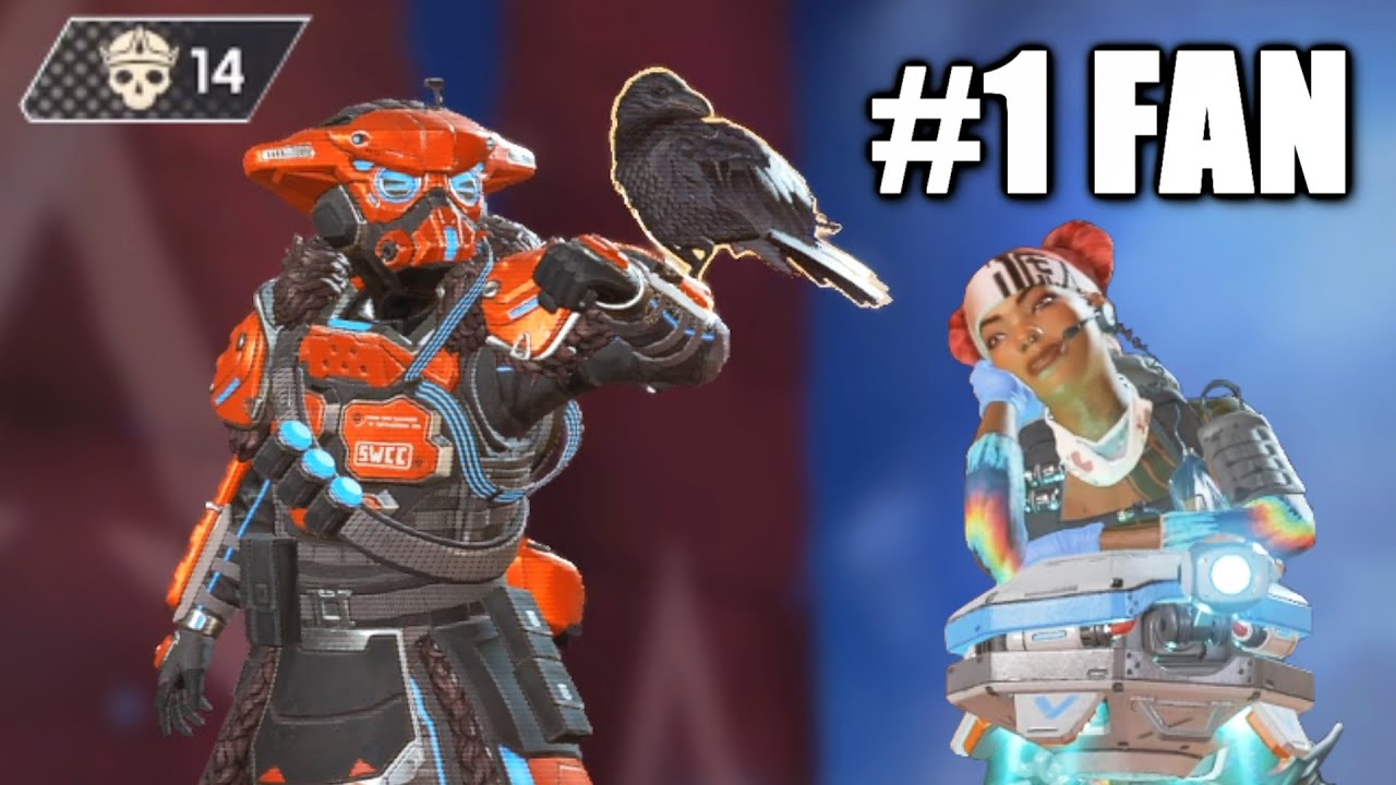 no one fans over Bloodhound as much as this player in apex legends