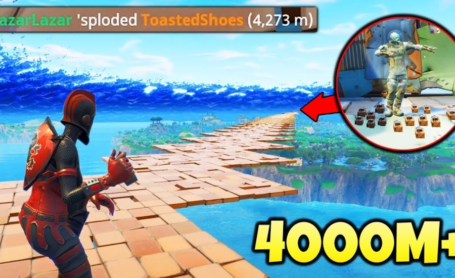 LONGEST KILL POSSIBLE (4000M+) in Fortnite Battle Royale