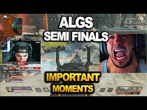 Nickmercs Team  played in  ALGS SEMI FINALS  and what happened... ALL GAME HIGHLIGHTS (apex legends)