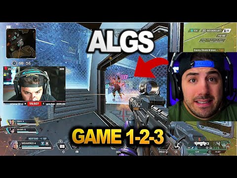 Nickmercs Team  played in LAST ALGS QUALIFIERS and what happened...  3 GAME (apex legends)