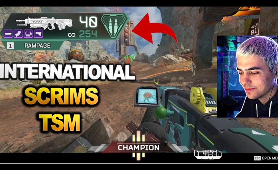 TSM Imperialhal  shows How to use the Rampage in International Scrims !! ( apex legends )