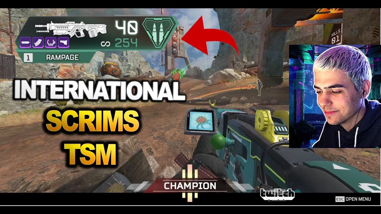 TSM Imperialhal  shows How to use the Rampage in International Scrims !! ( apex legends )