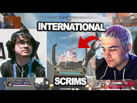 TSN Imperialhal tries using the SPITFIRE in International Scrims !! (apex legends )