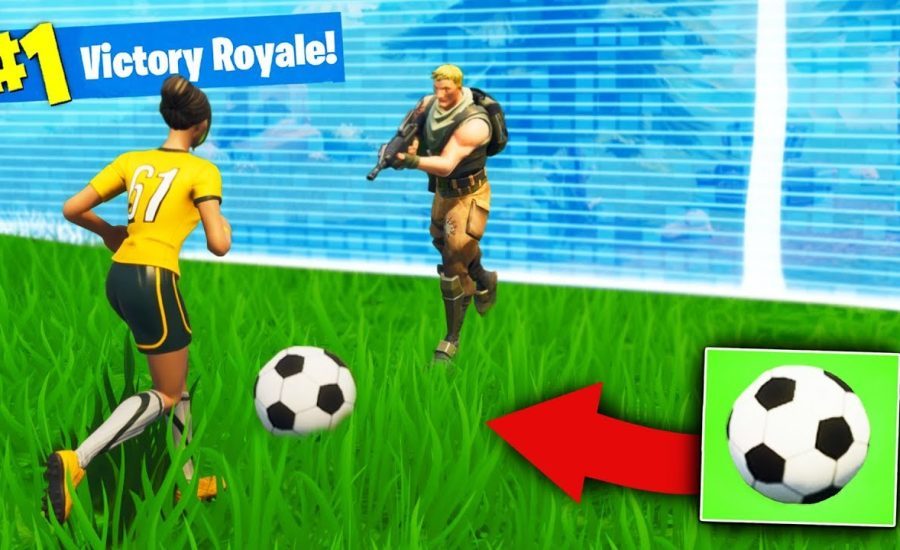 We Won With a *SOCCER BALL* in Fortnite Battle Royale