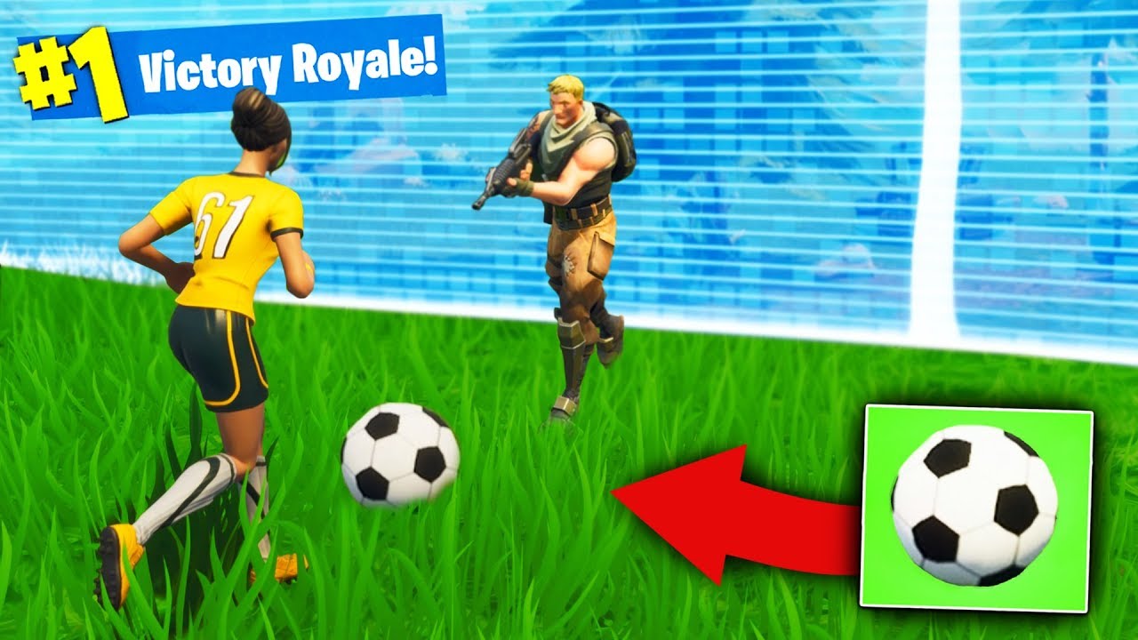 We Won With a *SOCCER BALL* in Fortnite Battle Royale