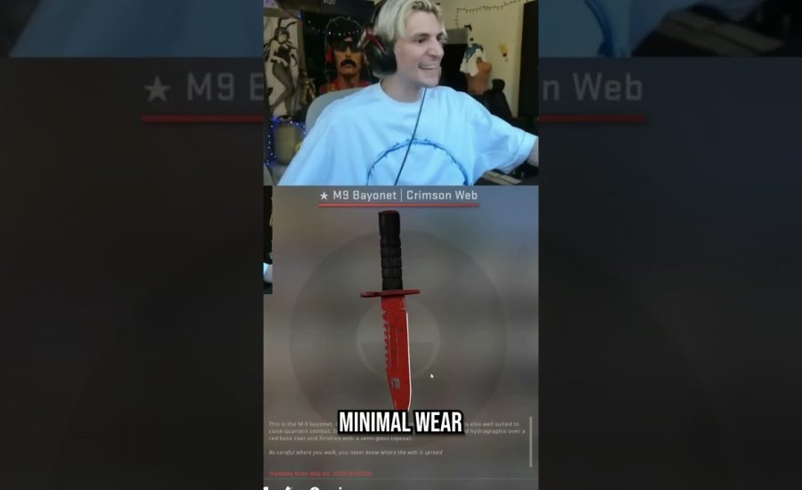 XQC UNBOXES ANOTHER INSANE KNIFE!!