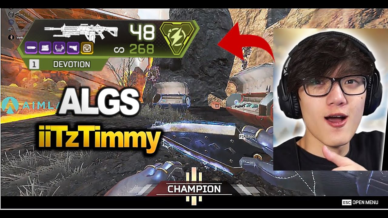 iiTzTimmy shows How to use the Devotion in algs tournament !! ( apex legends )