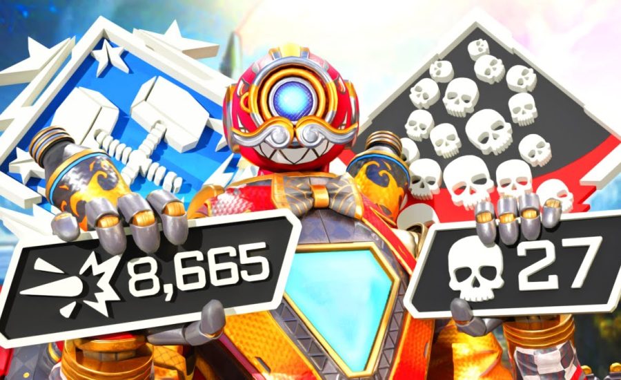 ABSOLUTELY INSANE 27 KILLS and 8,665 Damage Pathfinder Apex Legends Gameplay Season 15