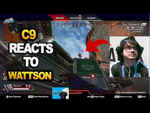 C9 Albralelie team at INTERNATIONAL SCRIMS reacts to wattson turning on god mode ( apex legends )