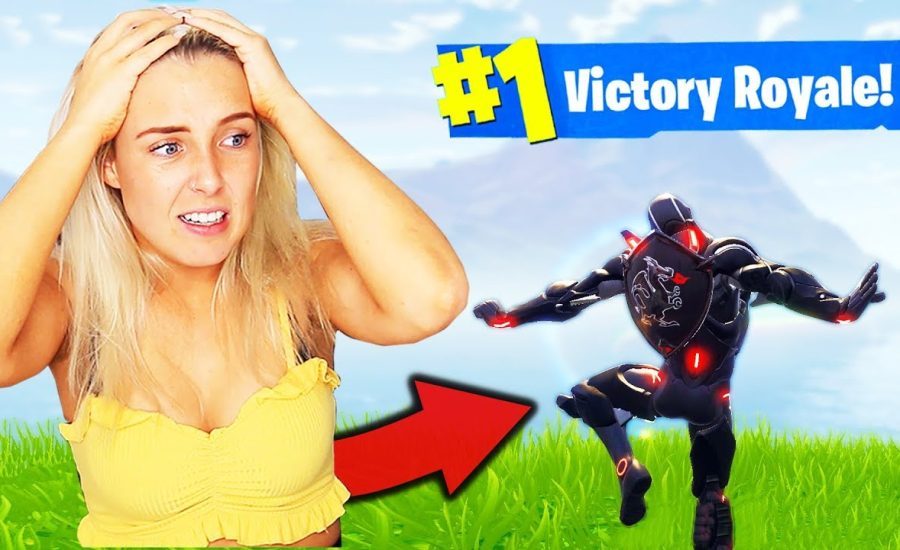 GETTING MY SISTER A WIN in Fortnite Battle Royale