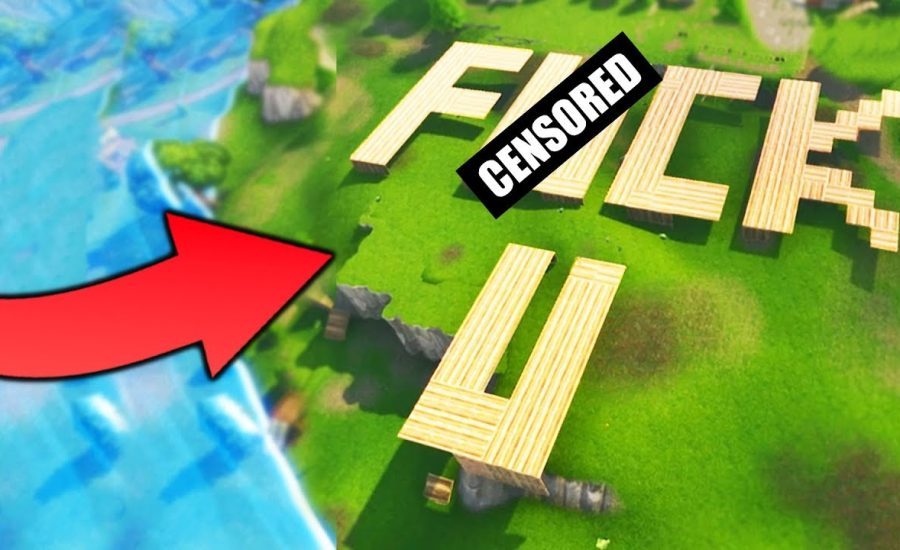 GIANT *OFFENSIVE* BUILDING TROLL - Fortnite Battle Royale