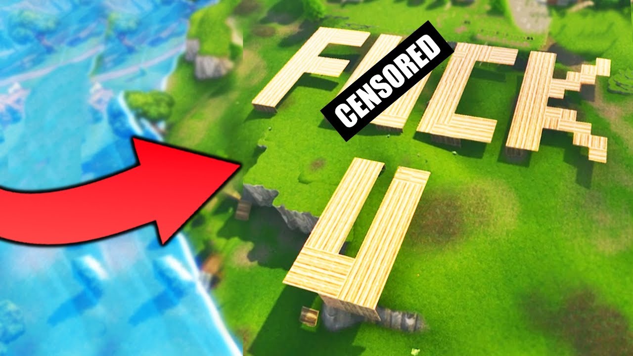 GIANT *OFFENSIVE* BUILDING TROLL - Fortnite Battle Royale