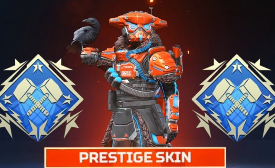 I FINALLY GOT BLOODHOUND'S PRESTIGE SKIN (w/ 4000 damage games) in apex legends