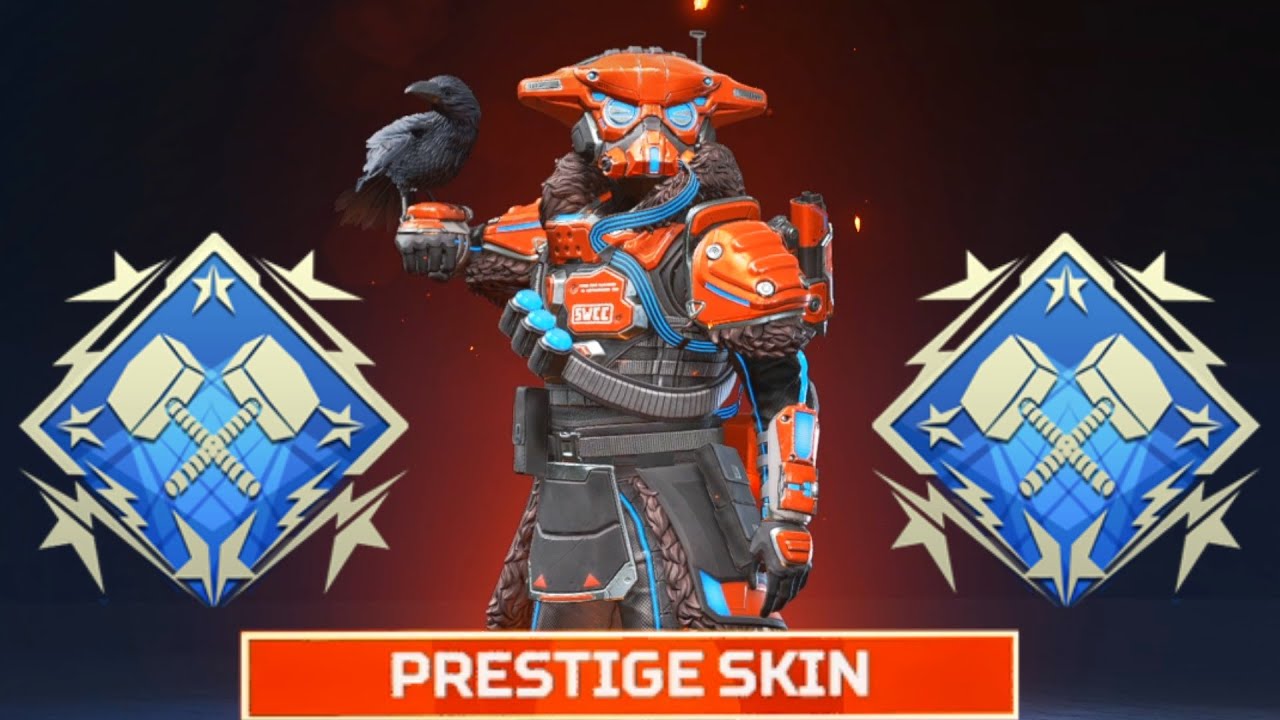 I FINALLY GOT BLOODHOUND'S PRESTIGE SKIN (w/ 4000 damage games) in apex legends