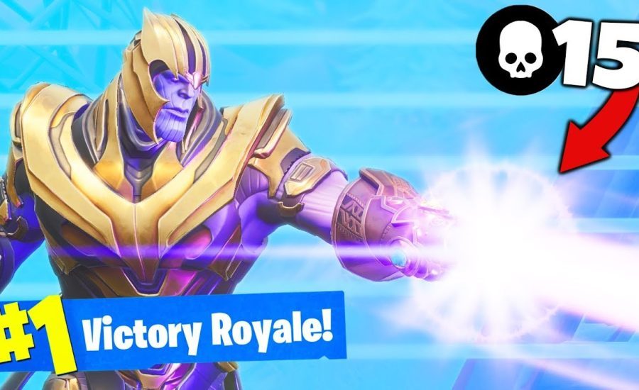 *NEW* THANOS and GAUNTLET Gameplay in Fortnite Battle Royale