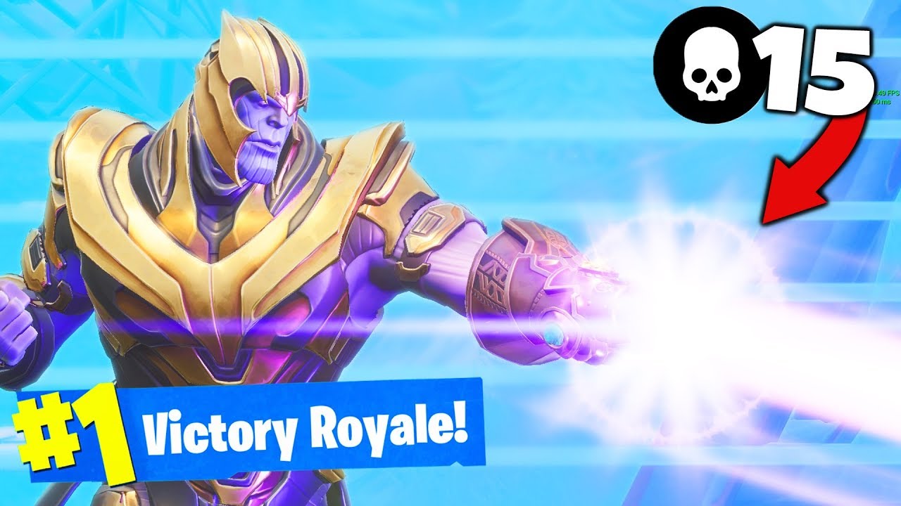 *NEW* THANOS and GAUNTLET Gameplay in Fortnite Battle Royale