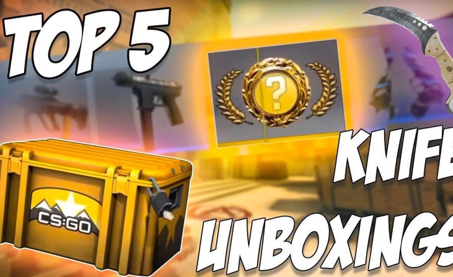 NEW TOP 5 CSGO HORIZON KNIFE UNBOXINGS!!