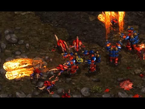 Valks! Firebats! Ample (T) vs Queen (Z) on Neo Aztec - StarCraft - Brood War 2021