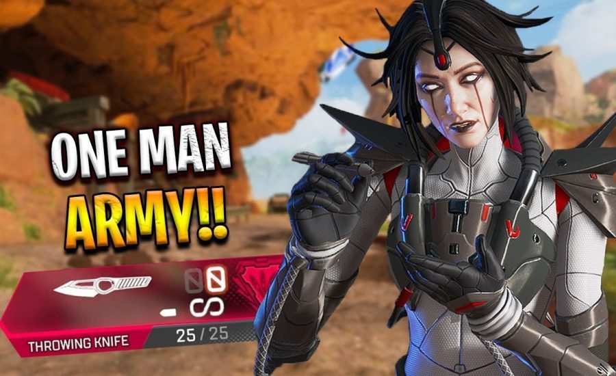 they decided to NOT give me any teammates.. ONE MAN ARMY!! - Apex Legends