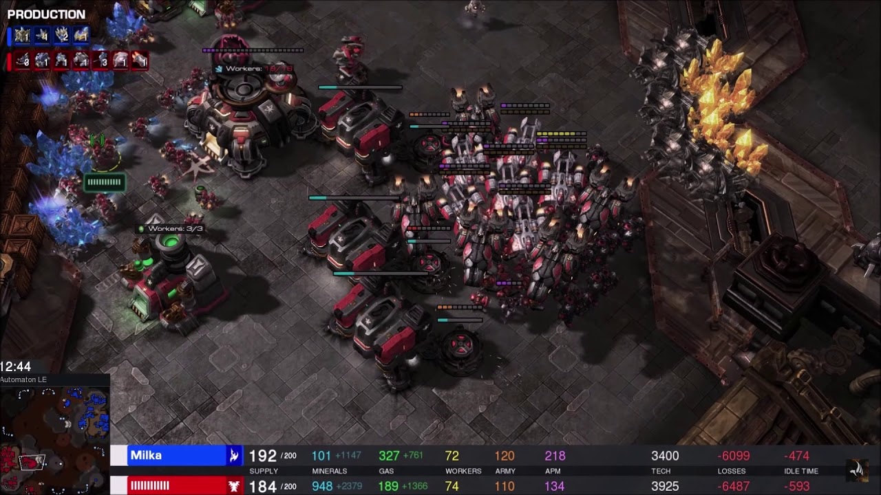 EPIC GM - Milka (P) v |||||||||| (T) on Automaton - StarCraft 2 - Legacy of the Void 2019